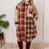 Cabin Fever Flannel Plaid Oversized Shacket Ave Shops